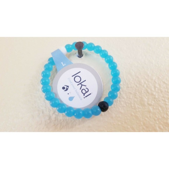 NWT Lokai Bracelet Blue Water Find Your Balance Size Large Find Your Balance - Picture 5 of 7